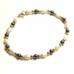 PEARL 14KT GOLD BRACELET